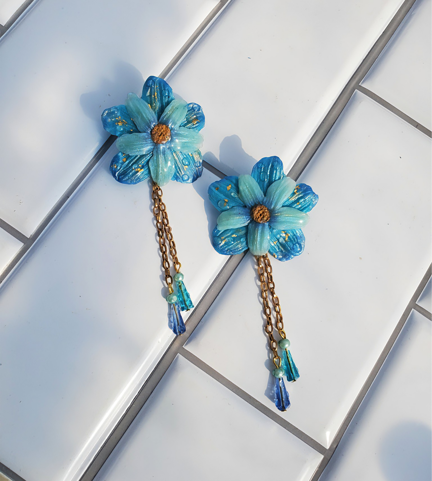 Dewy Blooms Floral Earings